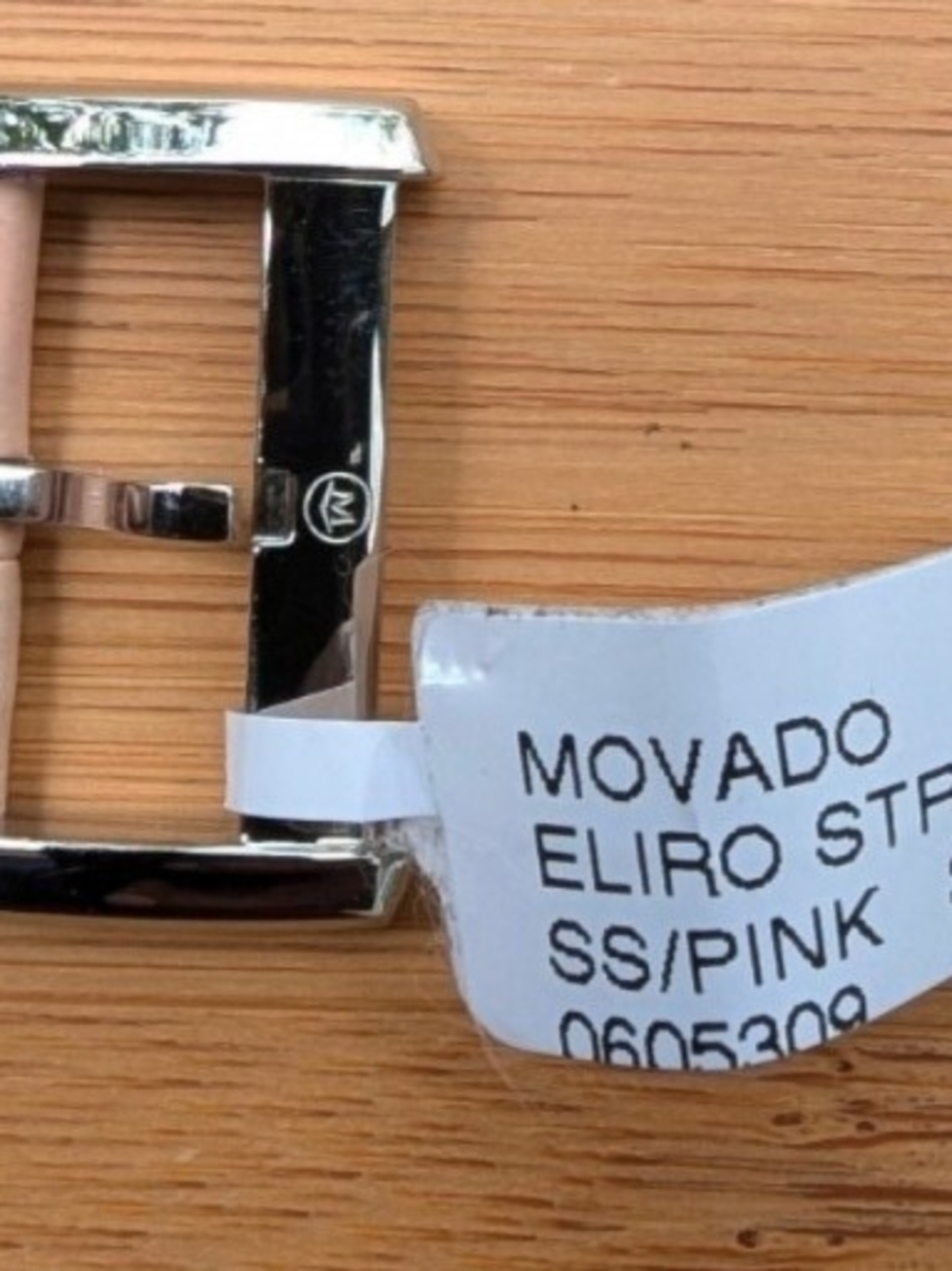 Movado Pink Leather Strap Men’s Watch - Picture 2 of 12